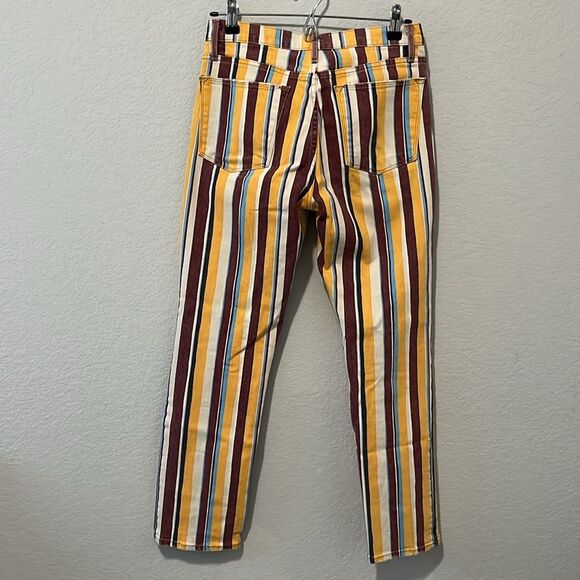 FRAME DENIM Women's Le High Straight Striped Denim Jeans, Size 27 - Picture 8 of 10